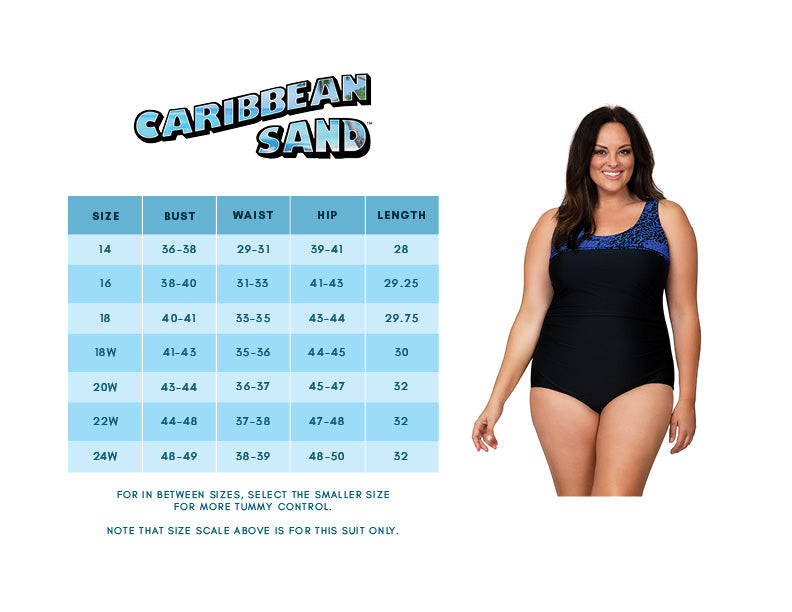 Caribbean Sand Plus Size 1 pc Swimsuit