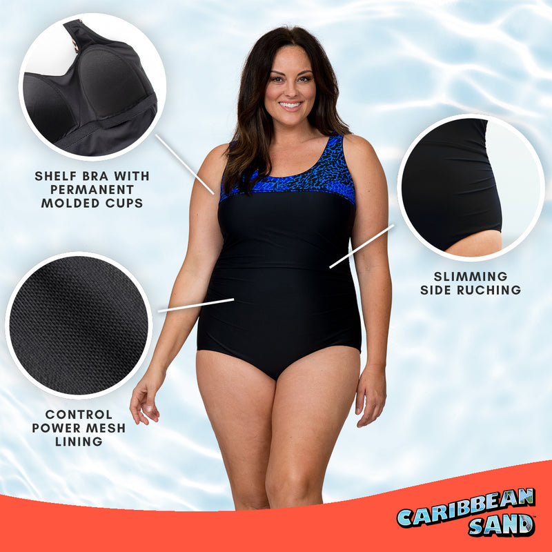 Caribbean Sand Plus Size 1 pc Swimsuit
